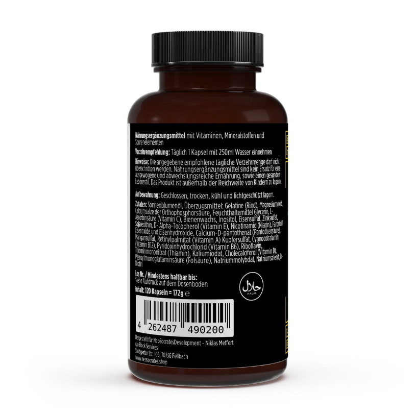 Multivitamin und Mineral Komplex - 120 Softgels