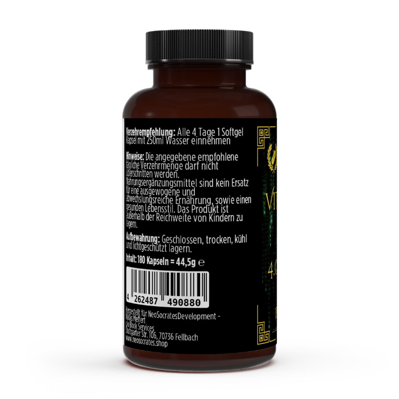 Vitamin D3 4.000 IE - 180 Softgels